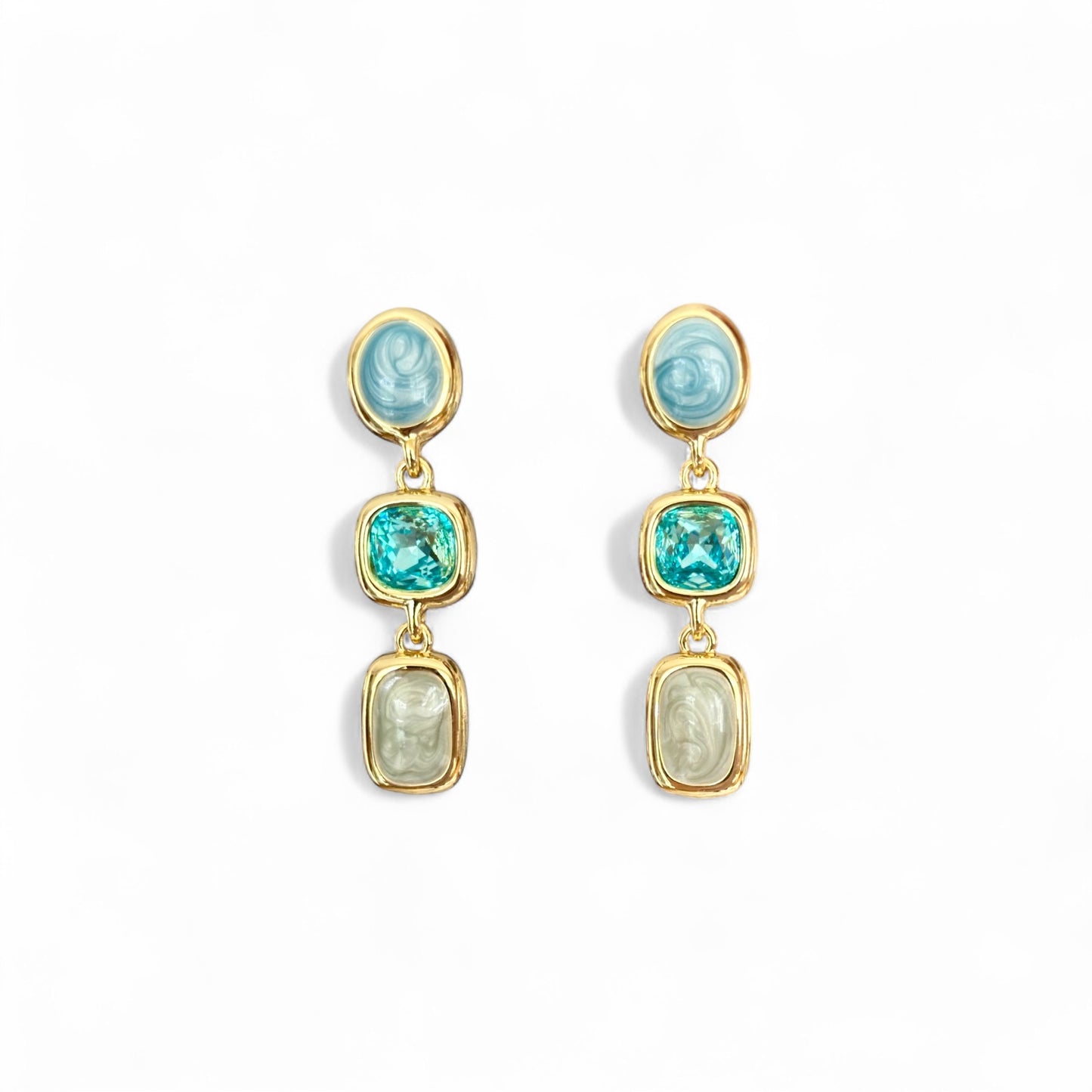 Fennas 14k Rhodium Plated Earrings