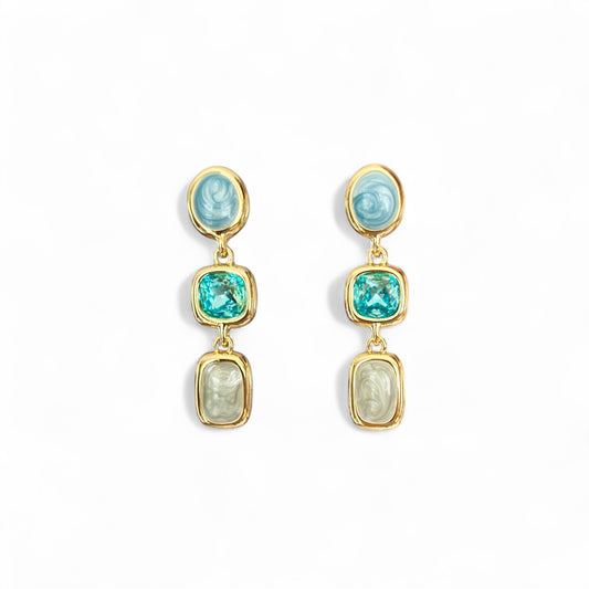 Fennas 14k Rhodium Plated Earrings