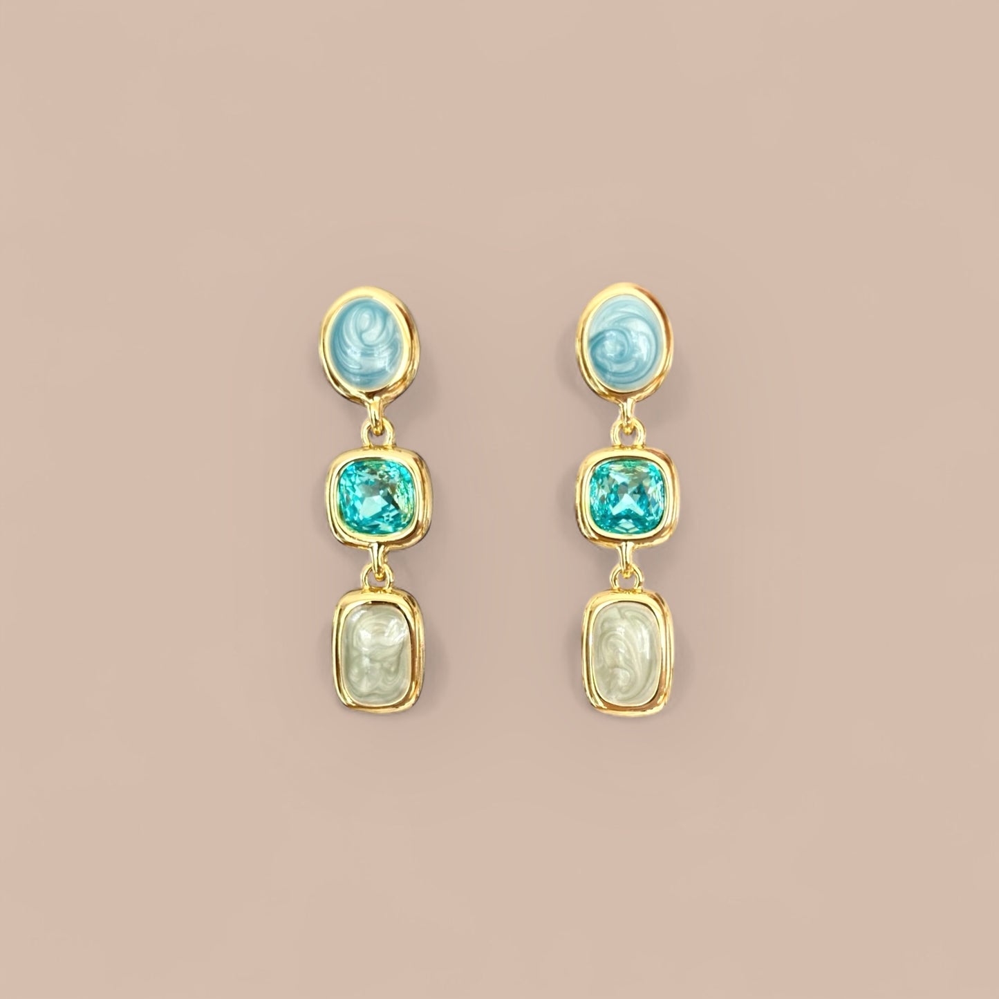 Fennas 14k Rhodium Plated Earrings