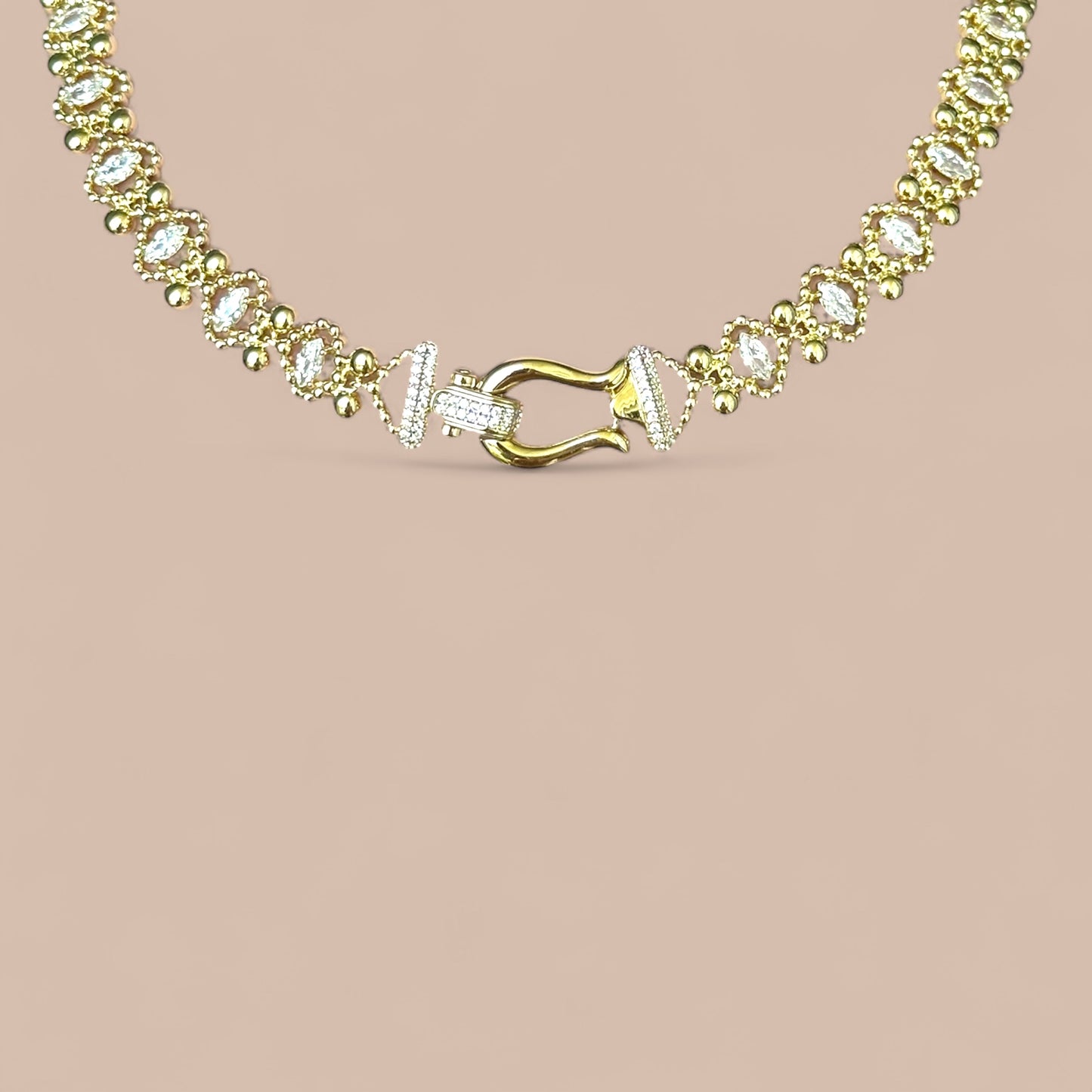 Luz 14k Rodyum Kaplama Kolye