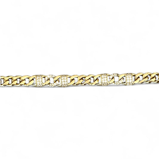 Olse 14K Rhodium Plated Bracelet