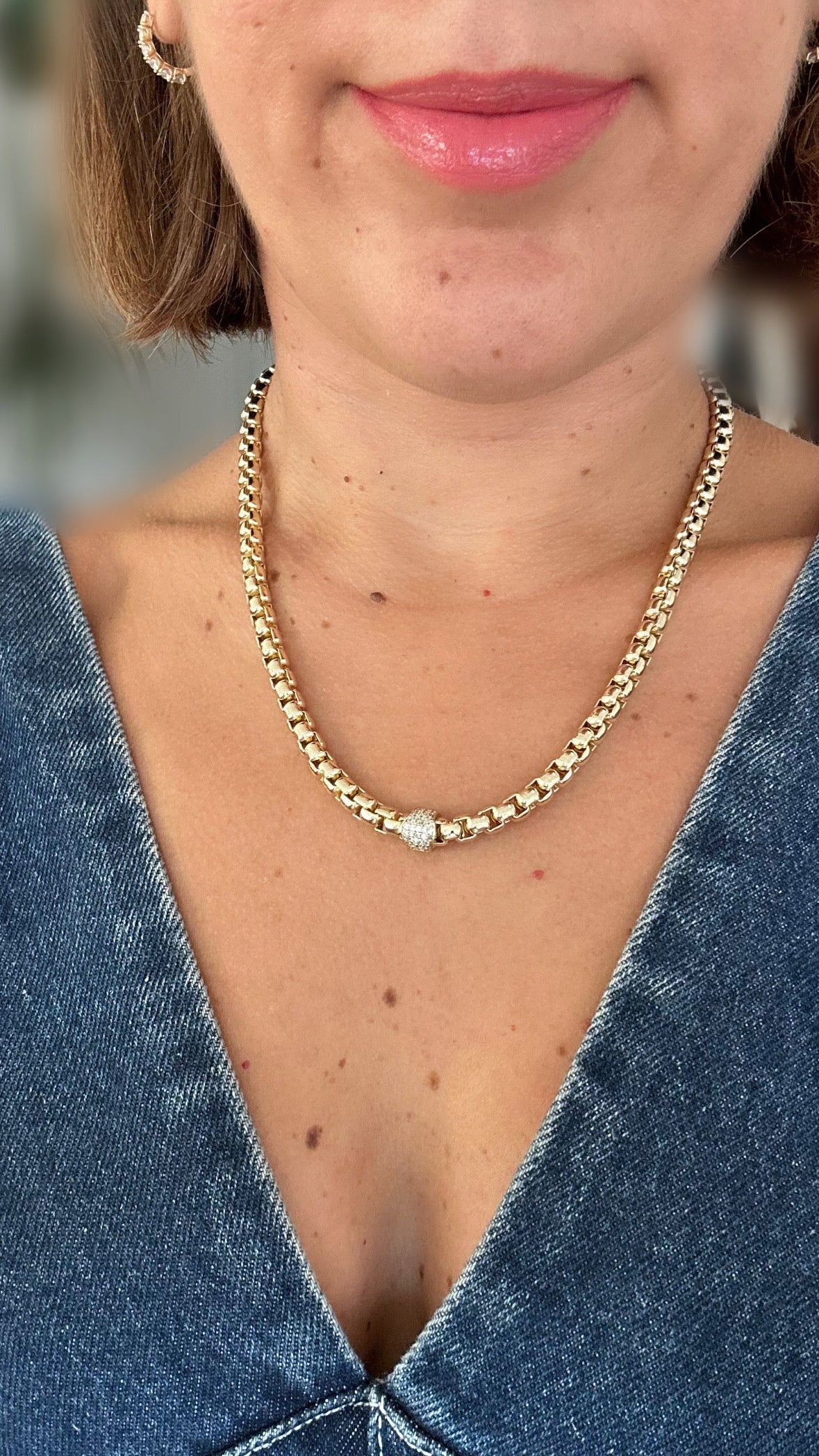 Floris 14k Rengi Rodyum Kaplama Kolye
