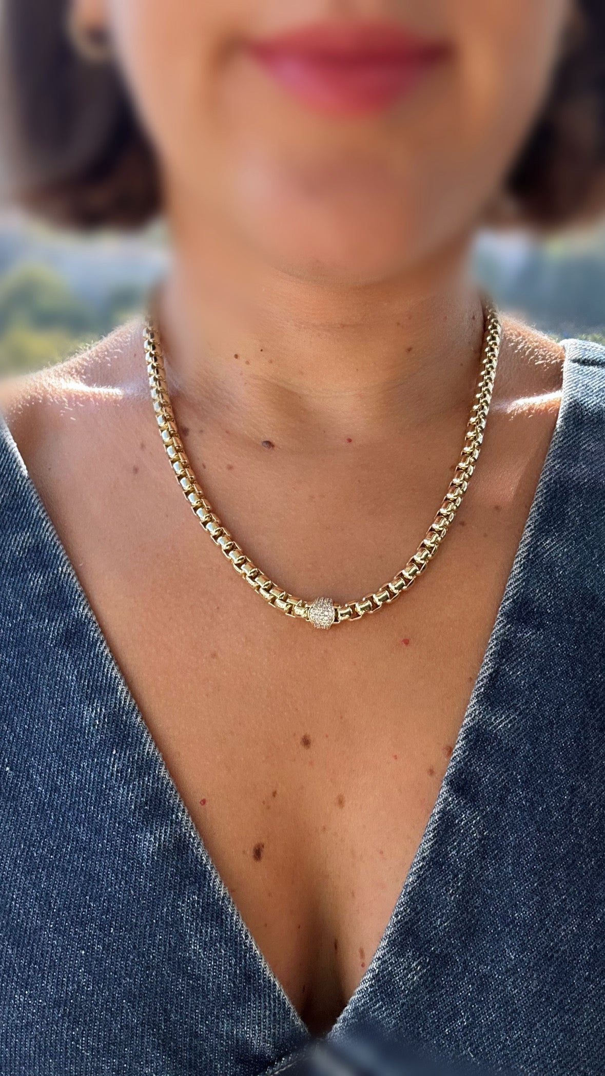 Floris 14k Rengi Rodyum Kaplama Kolye
