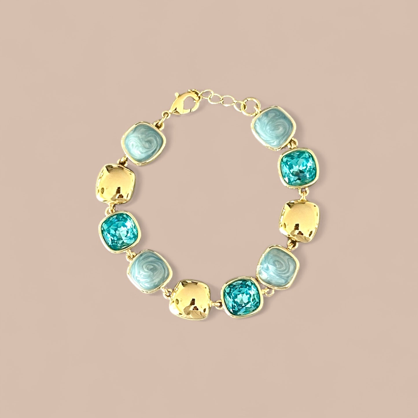 Blue Mano 14K Rodyum Kaplama Bileklik