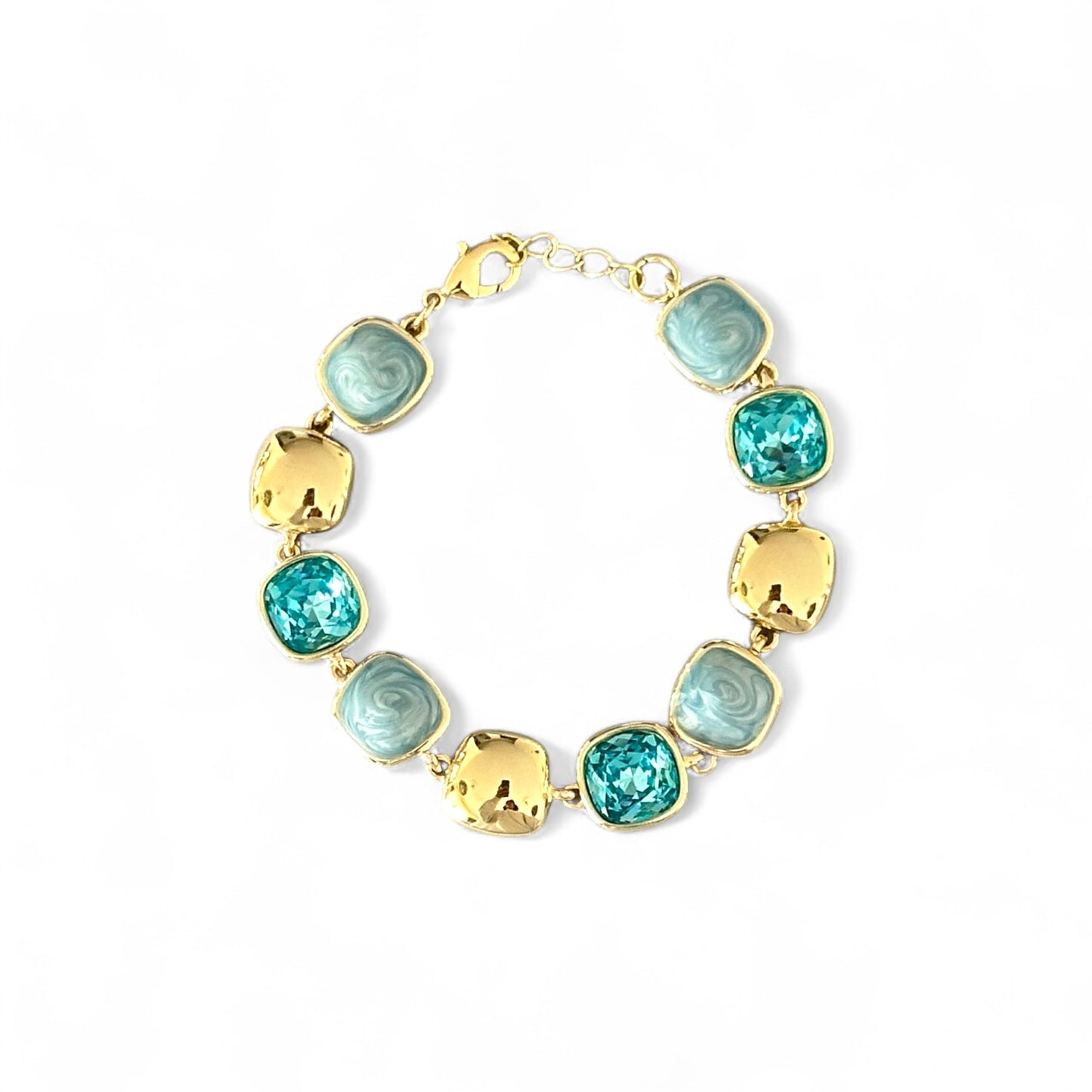 Blue Mano 14K Rodyum Kaplama Bileklik