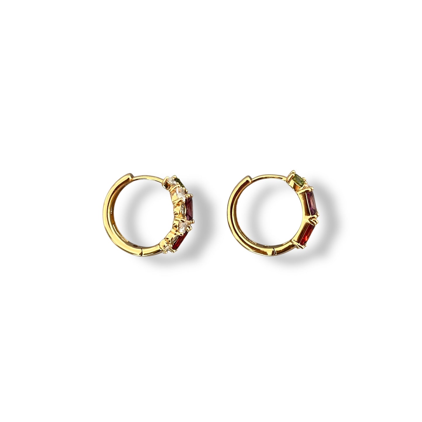 Millane 18k Rhodium Plated Hoop Earrings