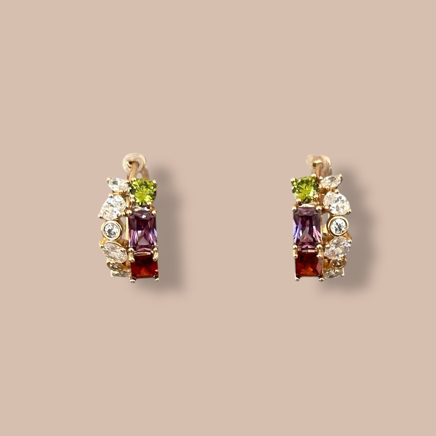 Millane 18k Rhodium Plated Hoop Earrings