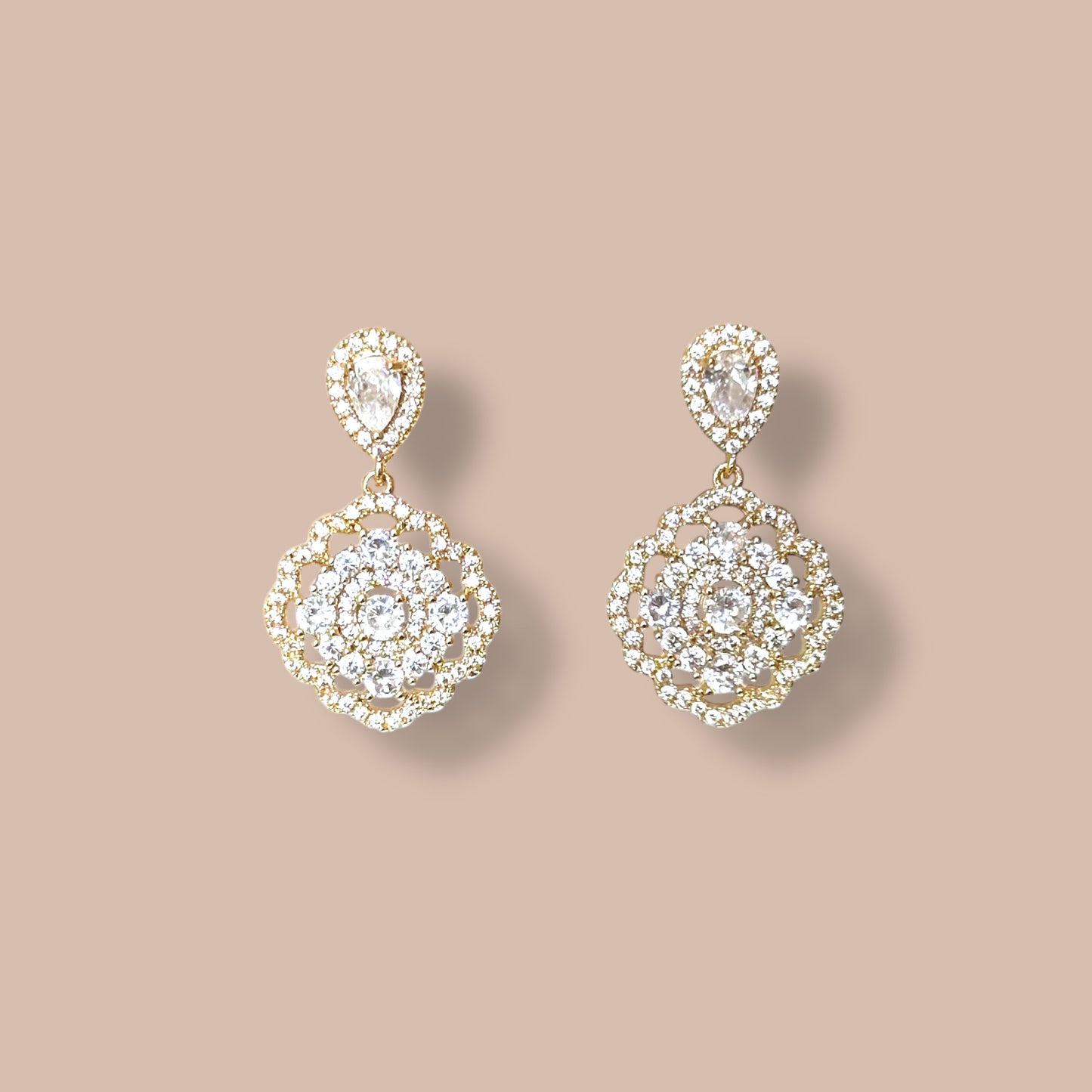 Fenvy 14k Rhodium Plated Earrings