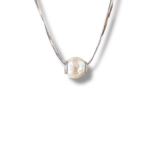 Prida Rhodium Plated Necklace