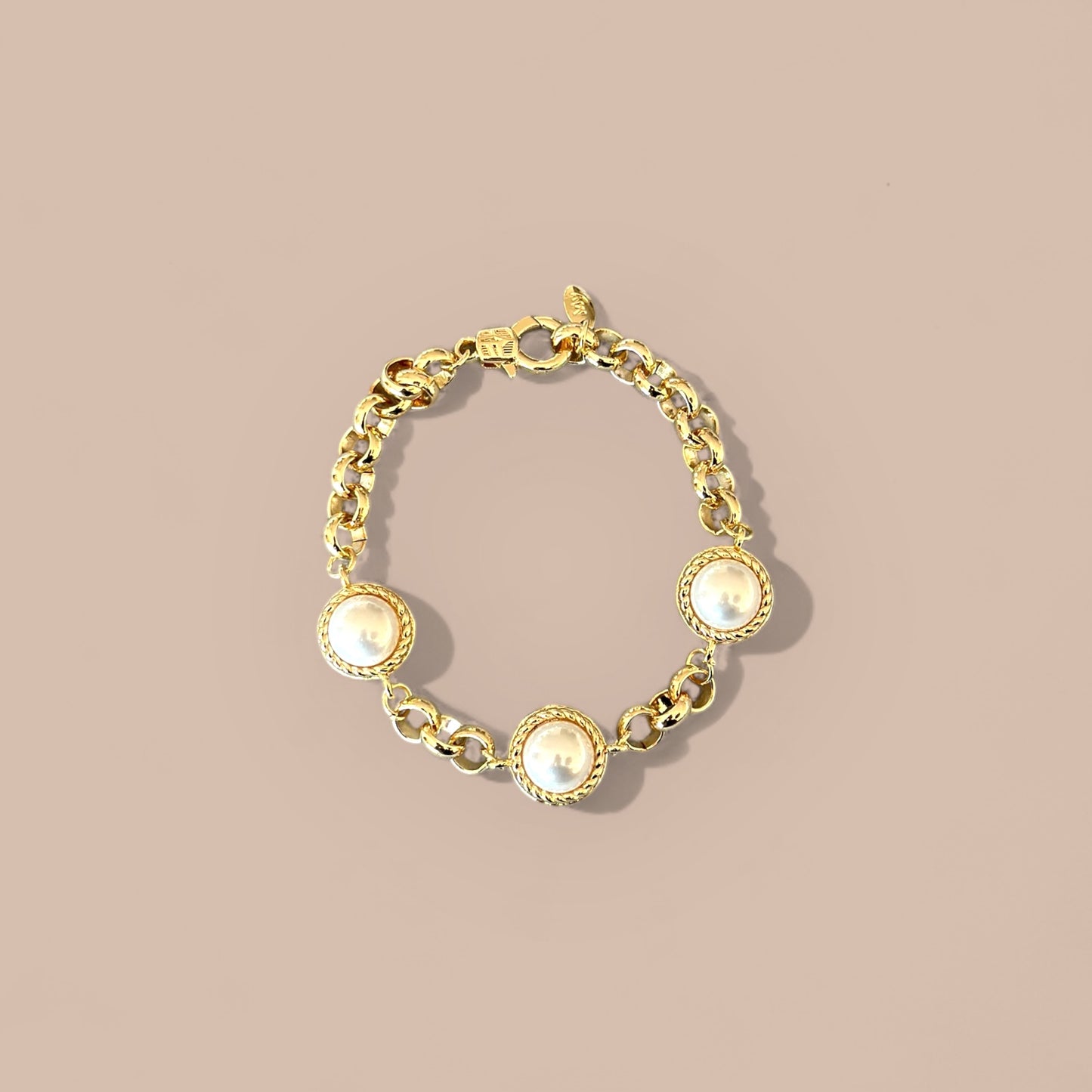 Opulent Ember Brass Plated Bracelet