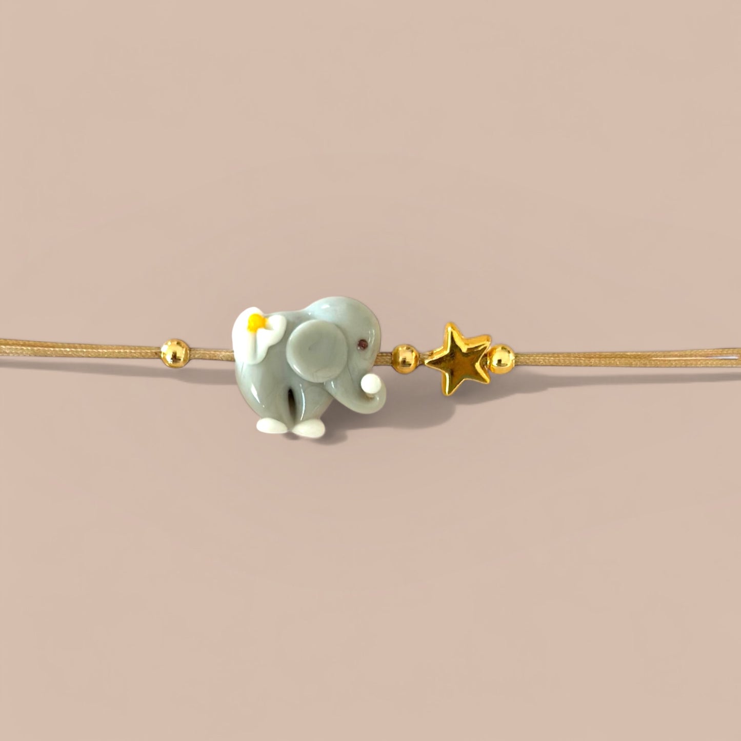 Elephant Murano Glass Bracelet
