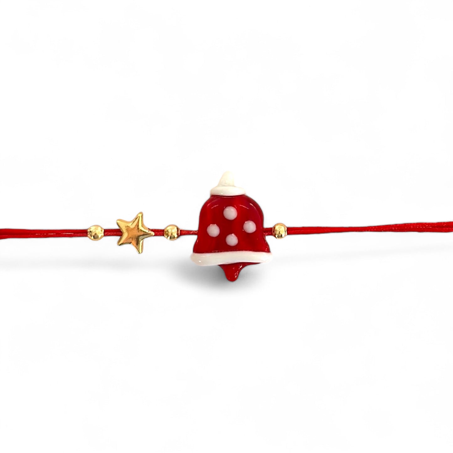 New Year's Bell Murano Glass Bracelet