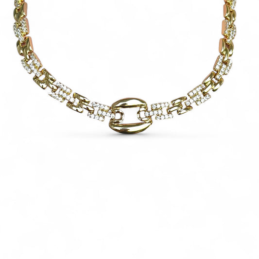 Rebecca 14k Rodyum Kaplama Kolye
