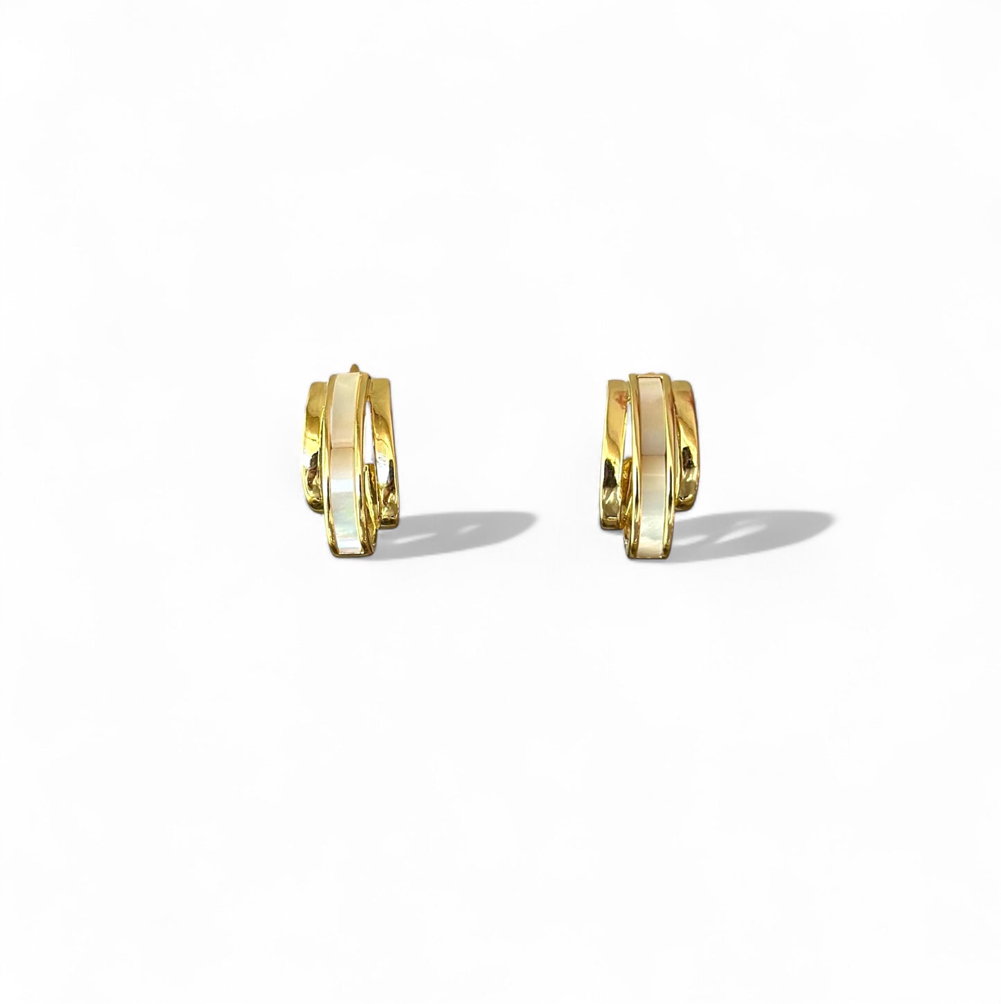Melly Pearl 14K Rhodium Plated Earrings
