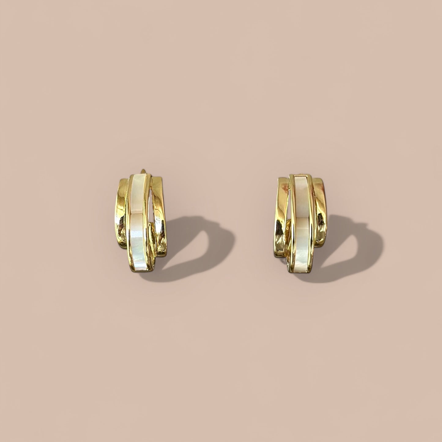 Melly Pearl 14K Rhodium Plated Earrings