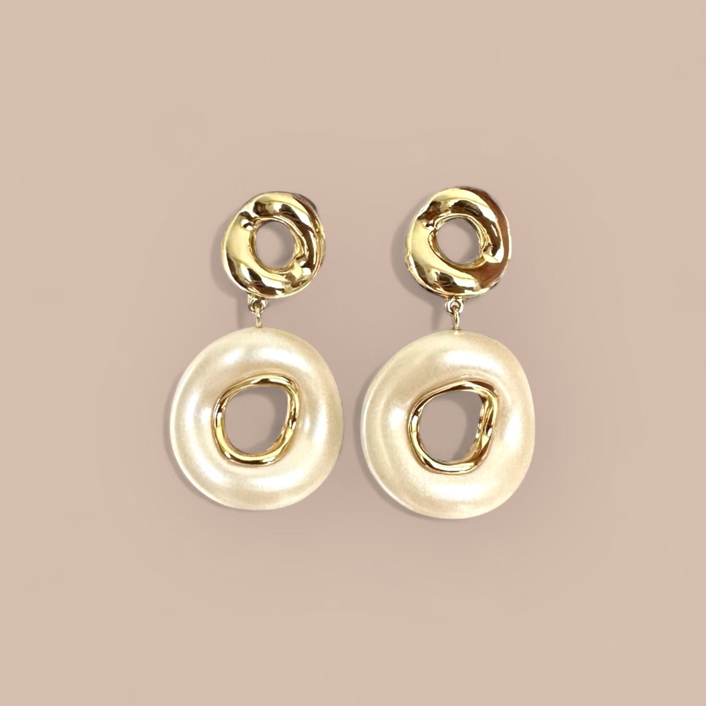 Nova 14K Rhodium Plated Dangle Earrings