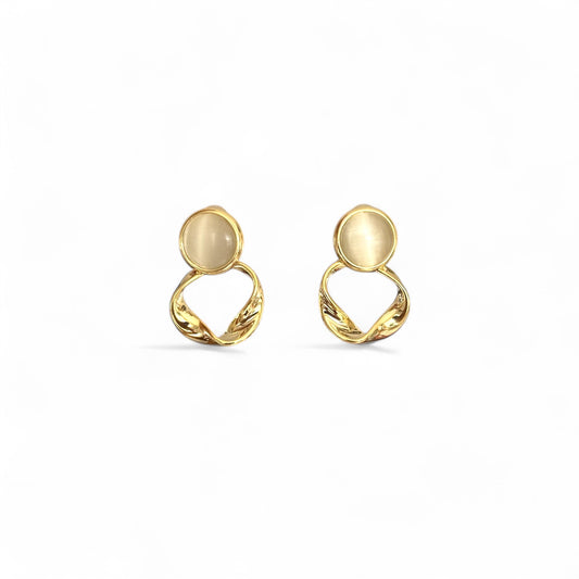 Hanna 14K Rhodium Plated Earrings