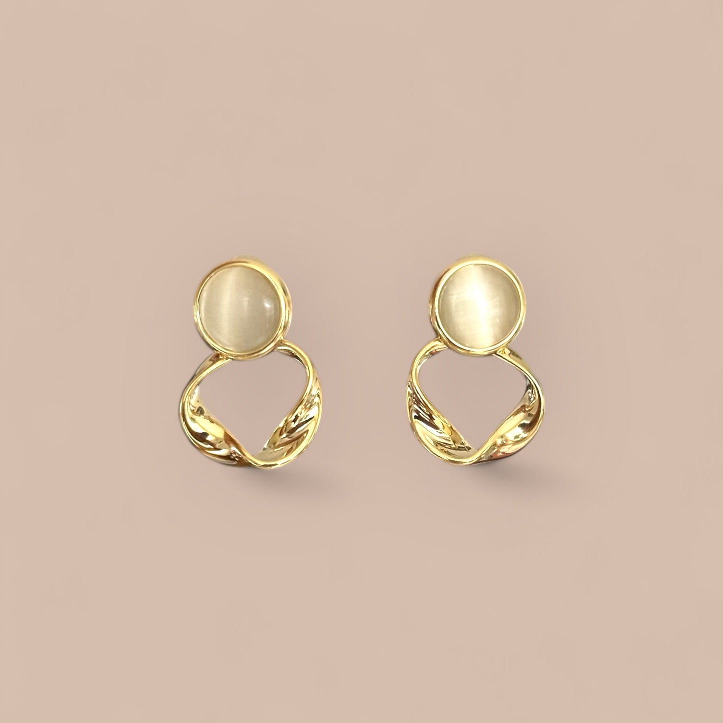 Hanna 14K Rhodium Plated Earrings