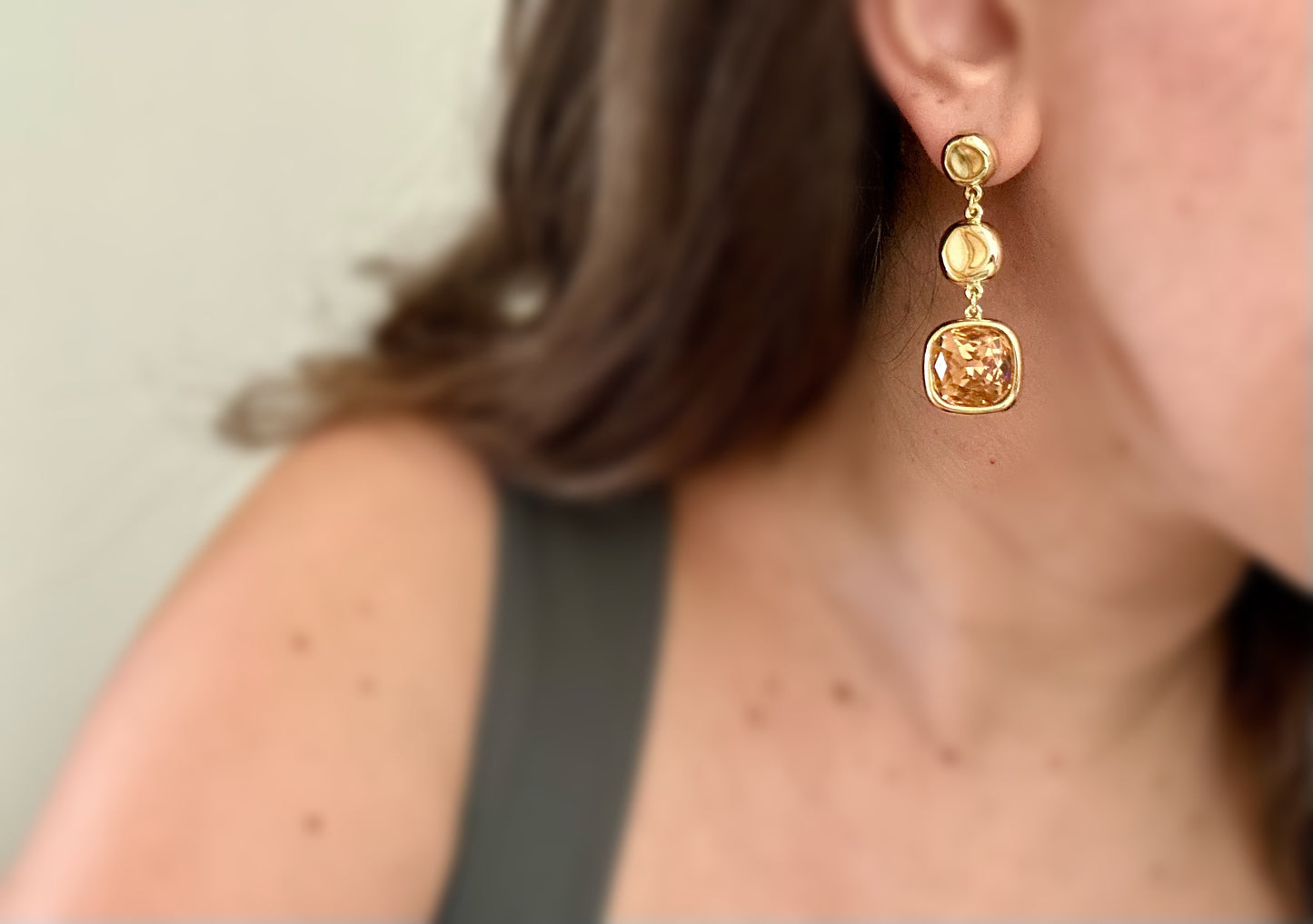 Devito 14K Rhodium Plated Dangle Earrings