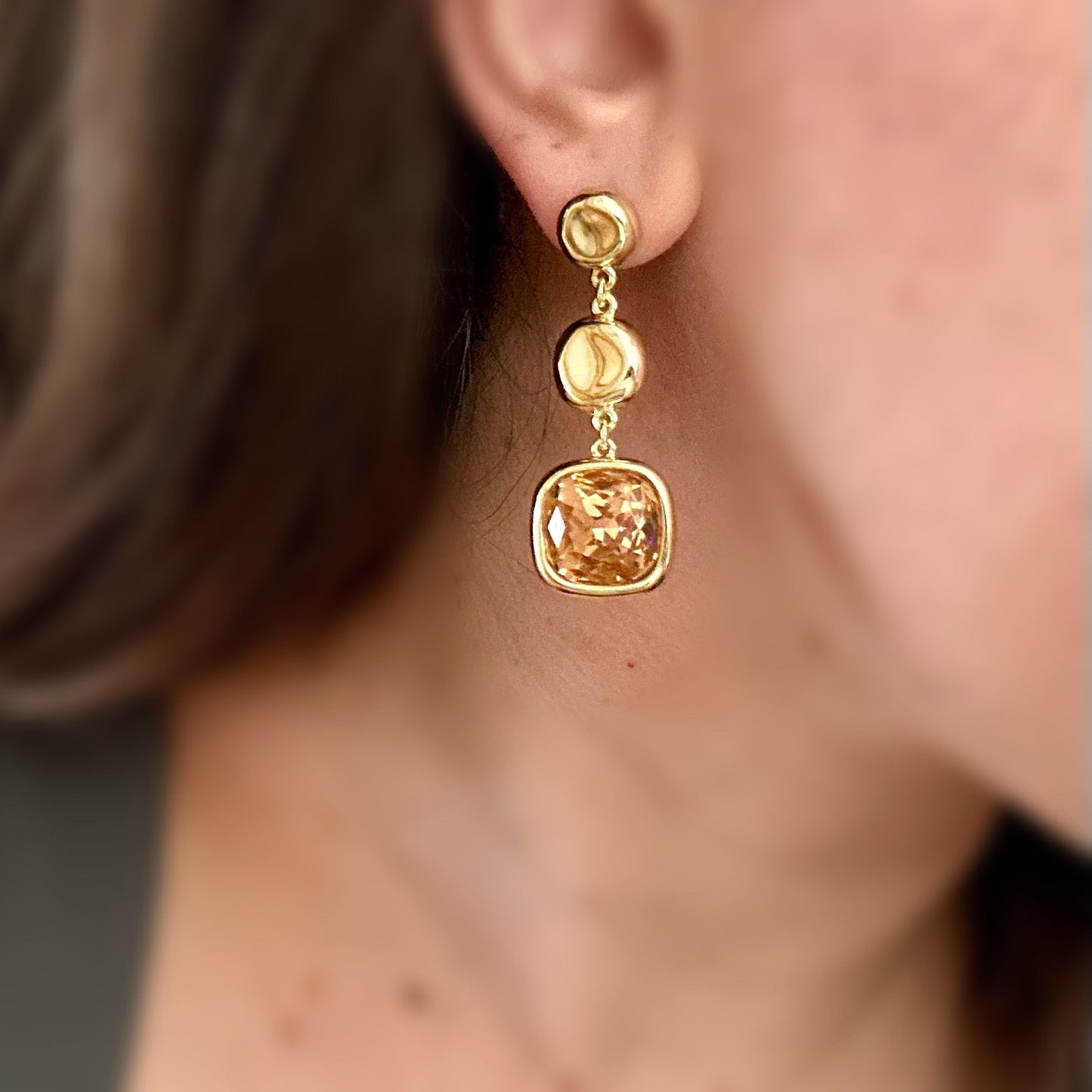Devito 14K Rhodium Plated Dangle Earrings