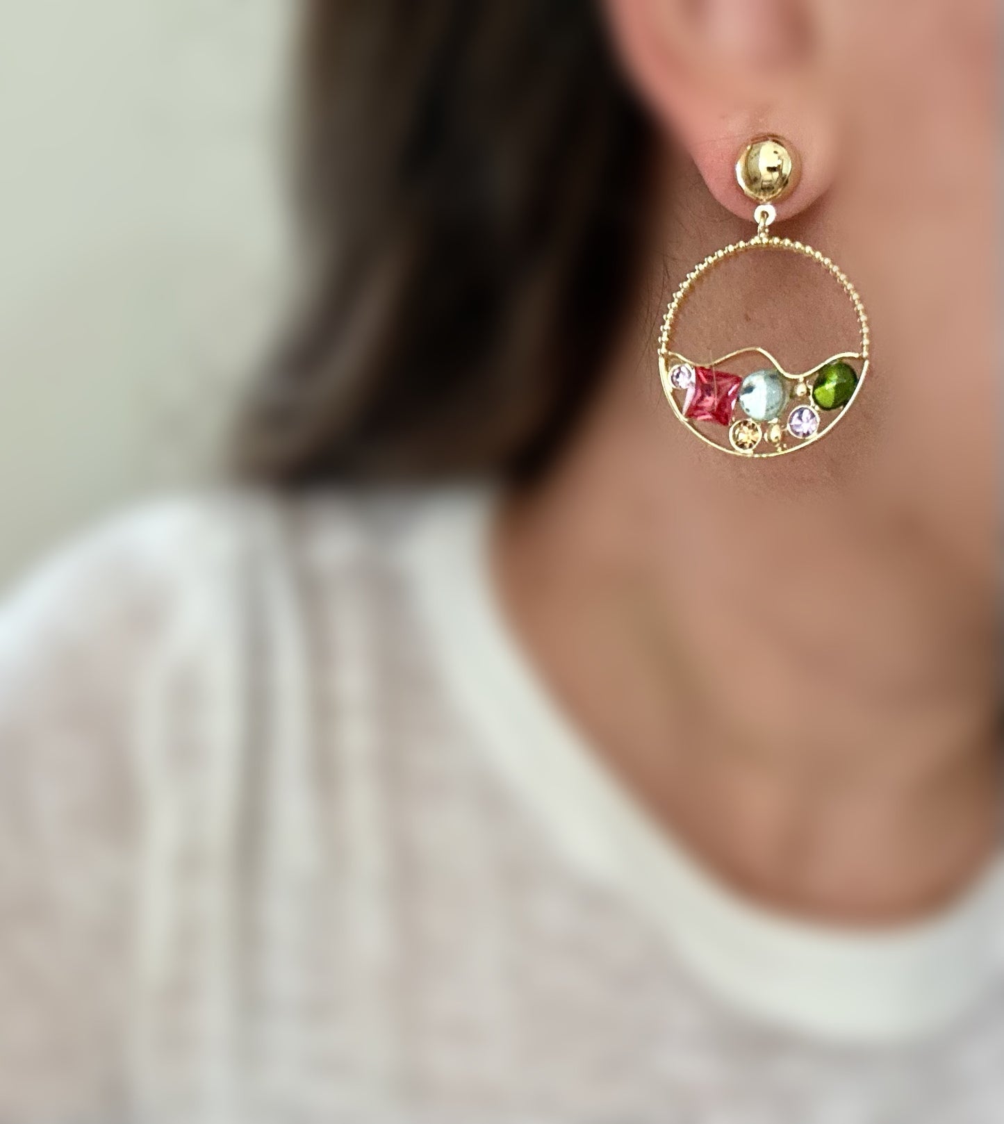 Aries Hoop Earrings
