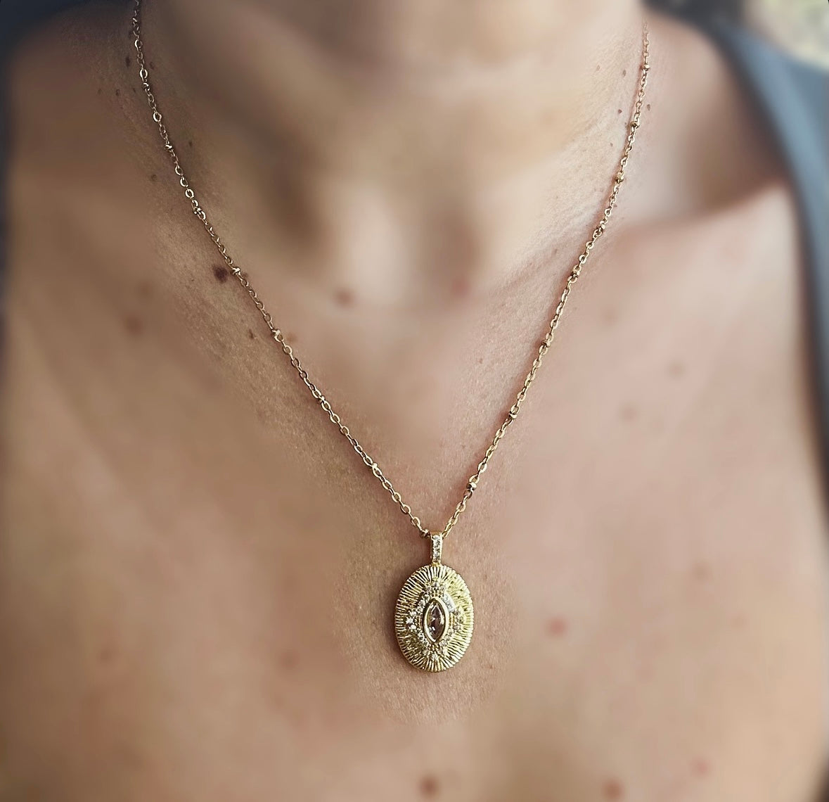 Nostalgic Grace Steel Necklace