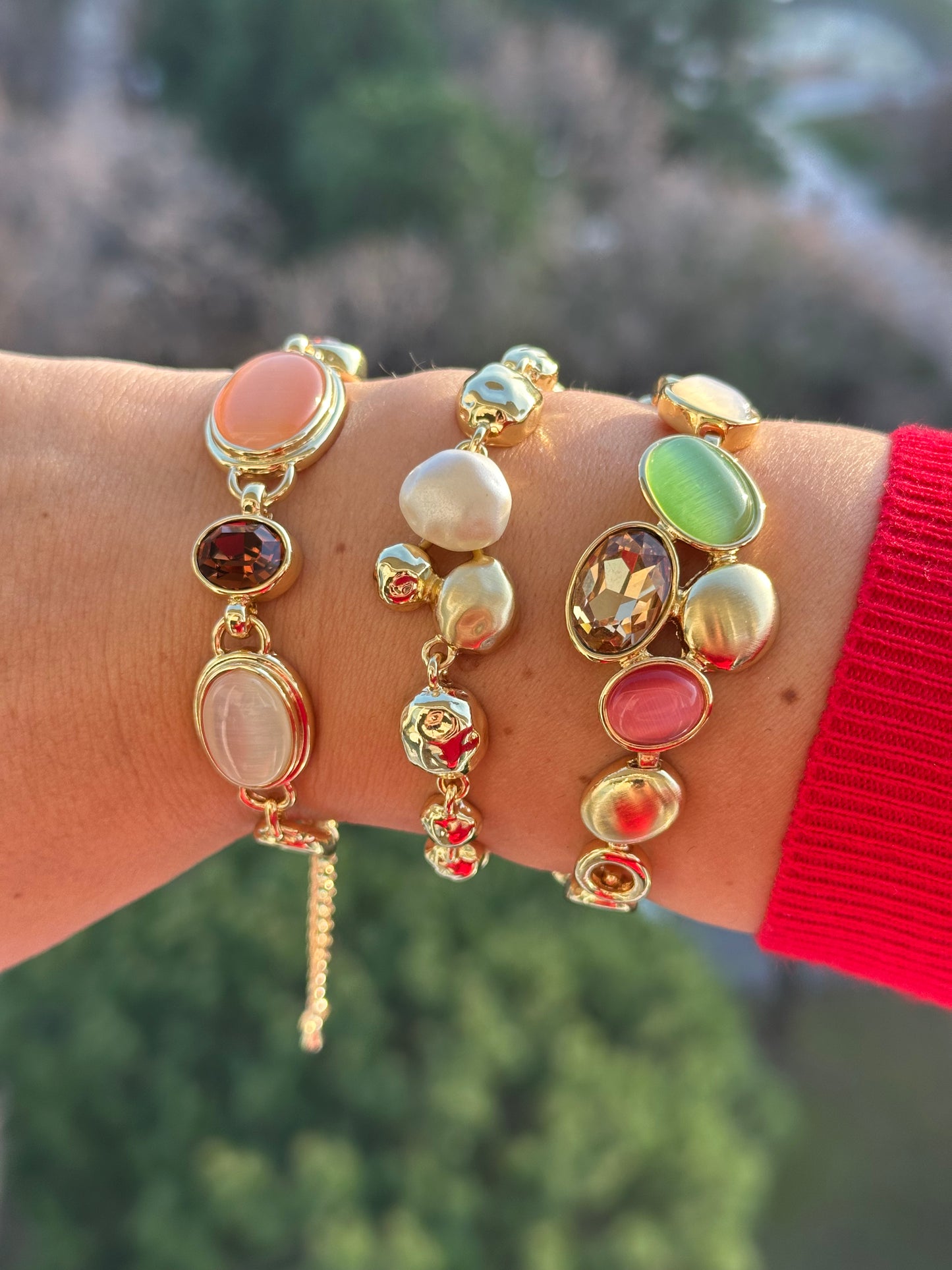 Timeless Echo 14k Rhodium Plated Bracelet