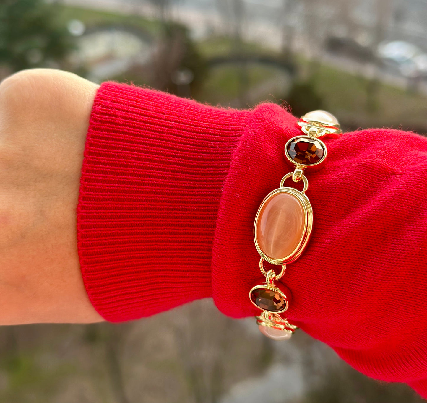 Timeless Echo 14k Rhodium Plated Bracelet