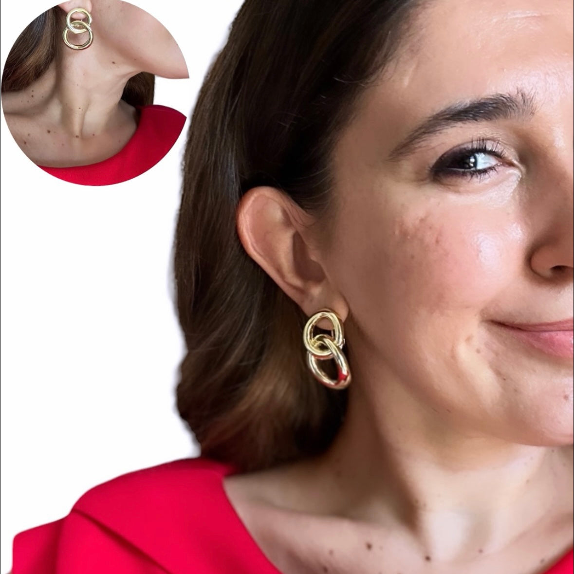 Jim 14K Gold Rhodium Plated Dangle Earrings