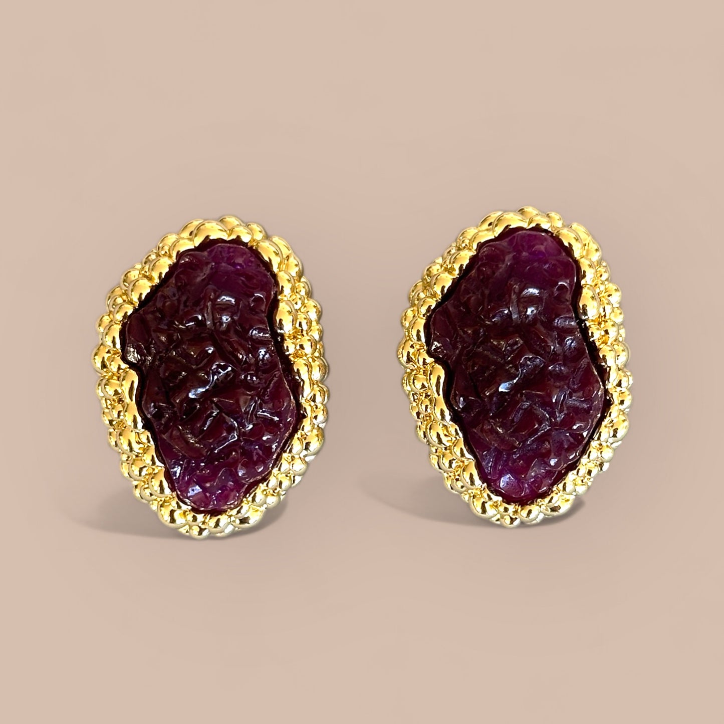 Golden Breeze 14K Rhodium Plated Earrings