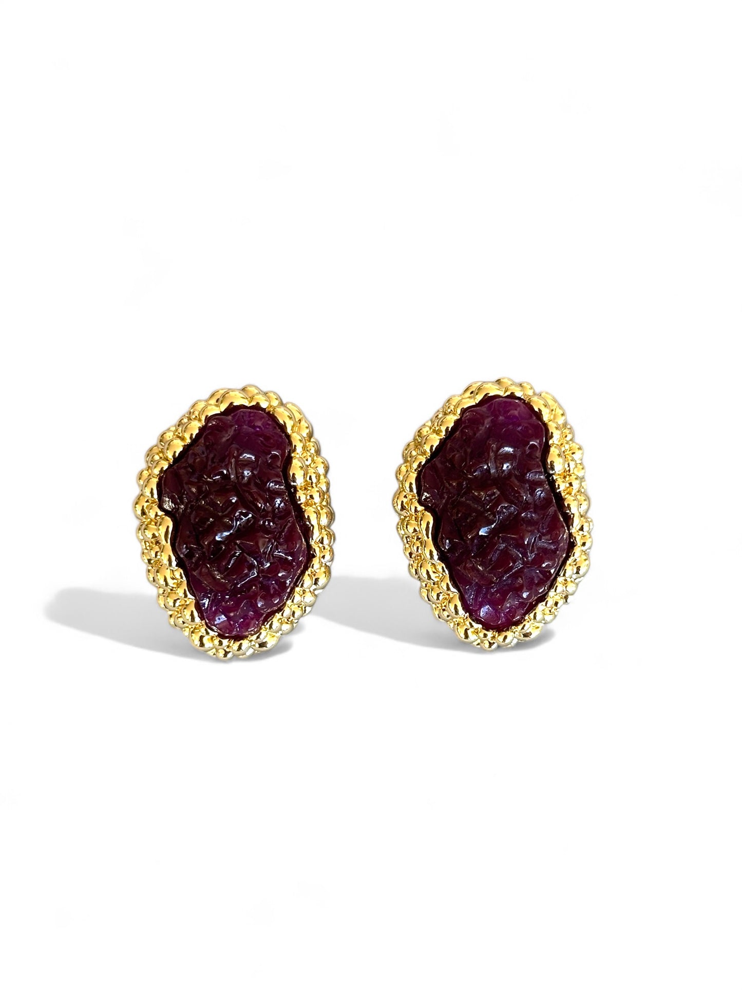Golden Breeze 14K Rhodium Plated Earrings