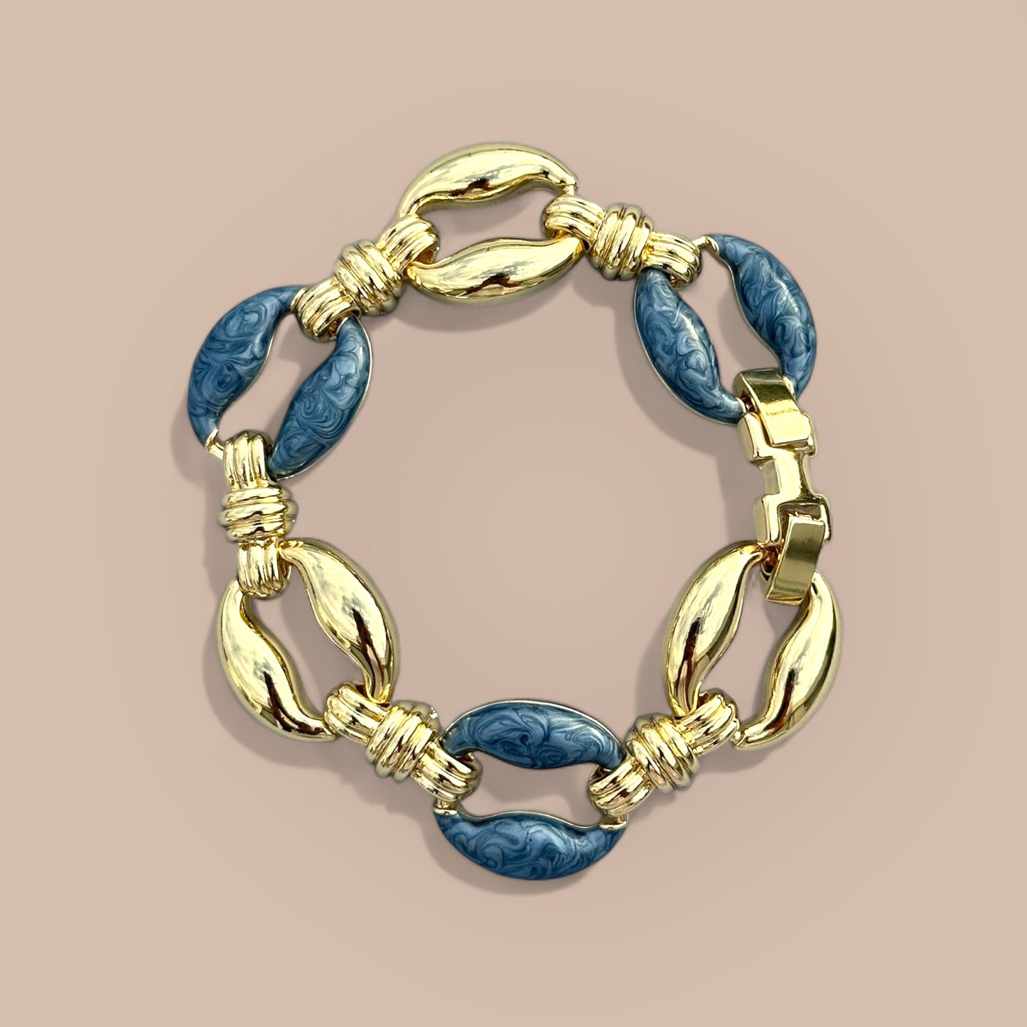 Azure Glow 14K Rhodium Plated Bracelet