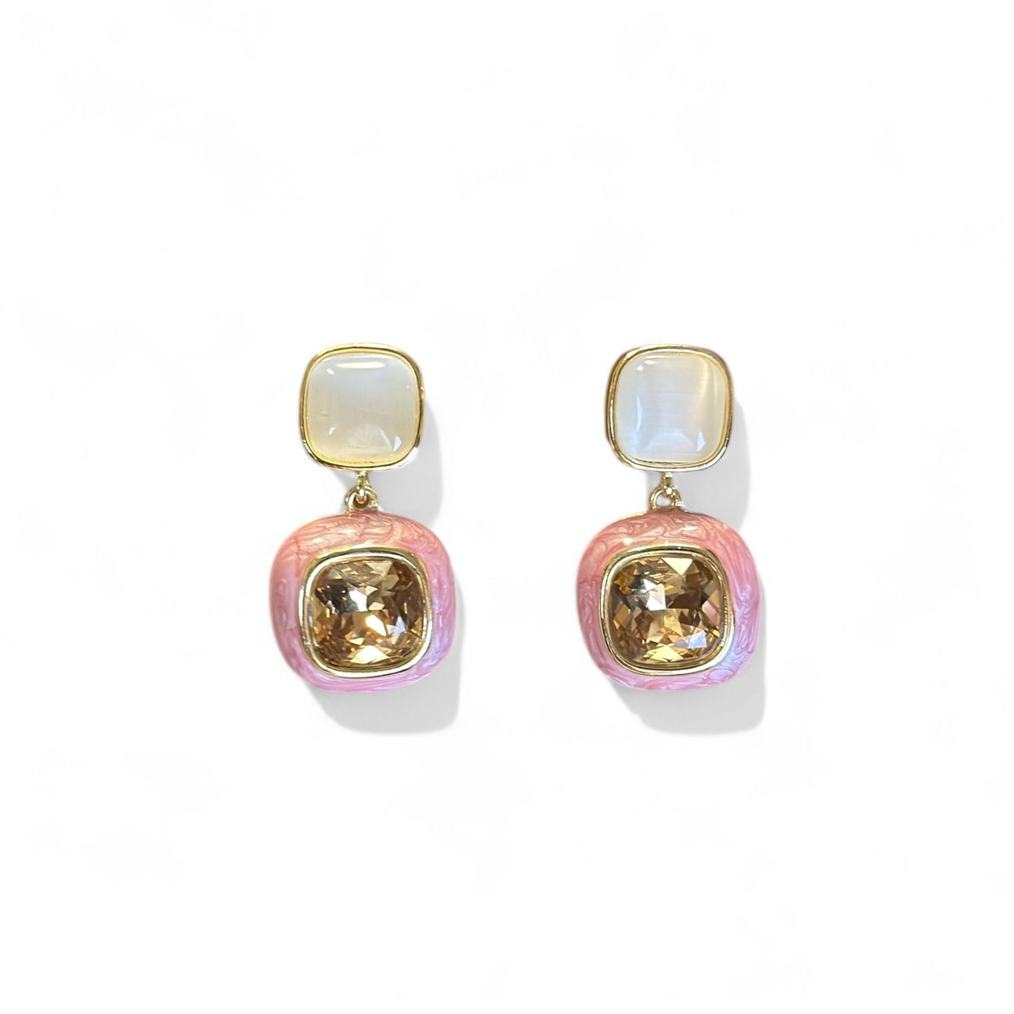Nano 14K Rhodium Plated Dangle Earrings