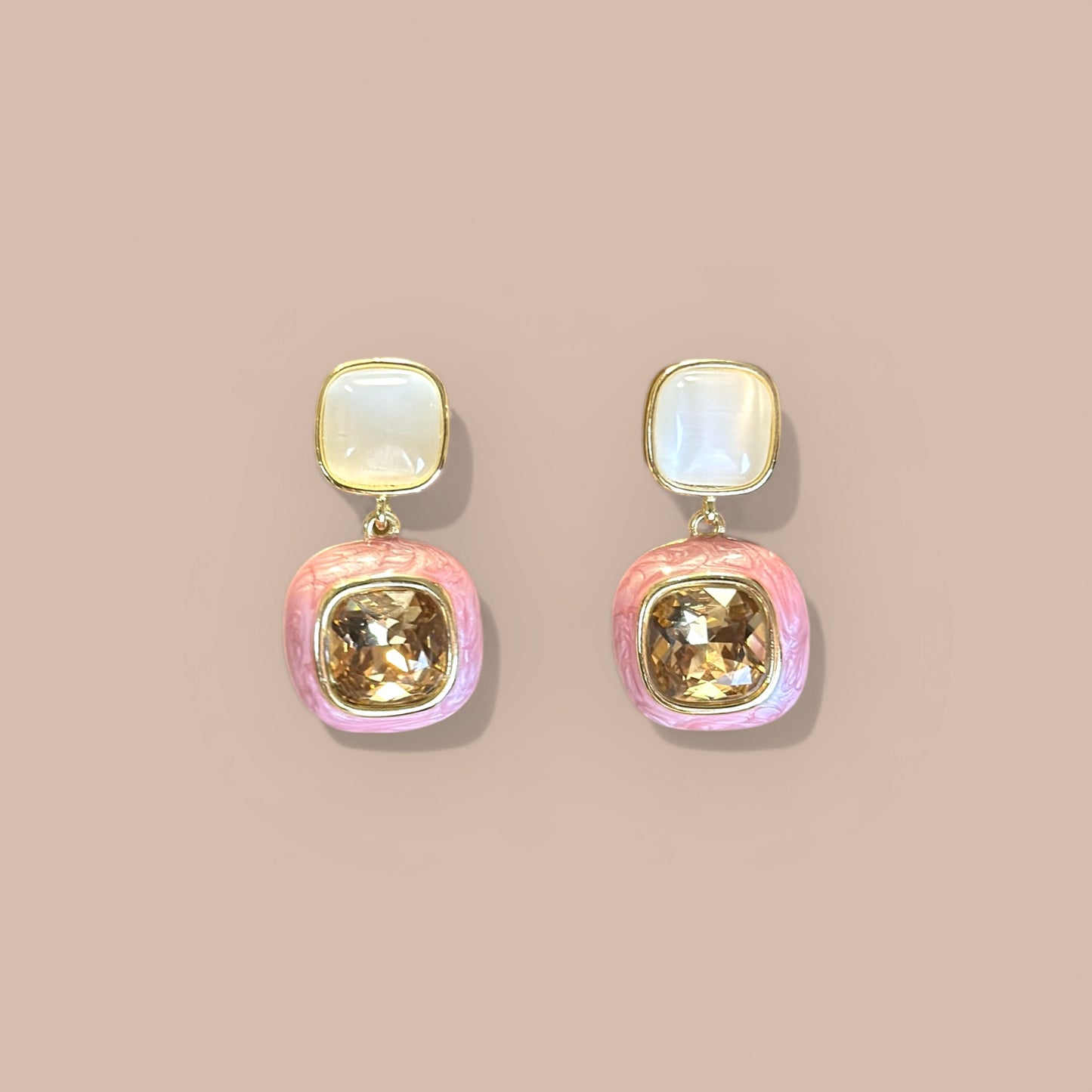 Nano 14K Rhodium Plated Dangle Earrings