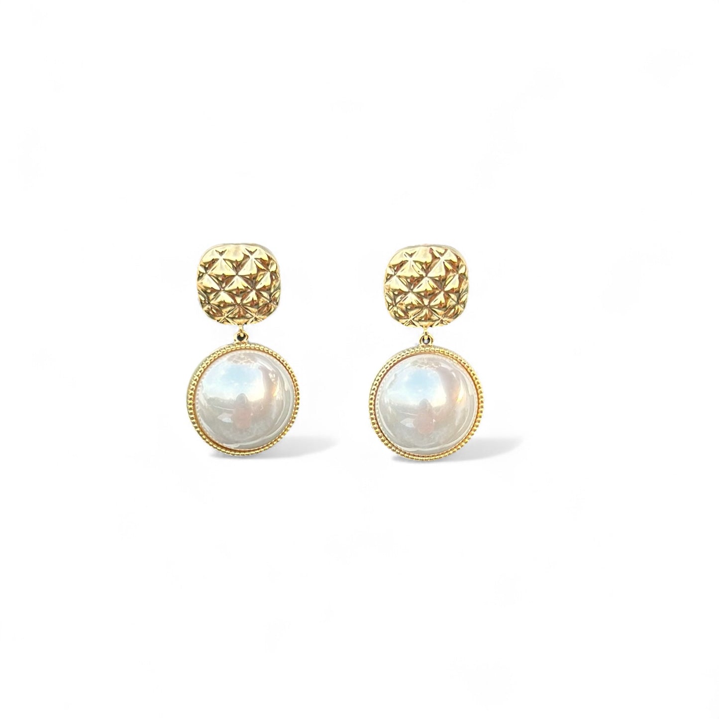 Ocean Drops 14K Rhodium Plated Dangle Earrings