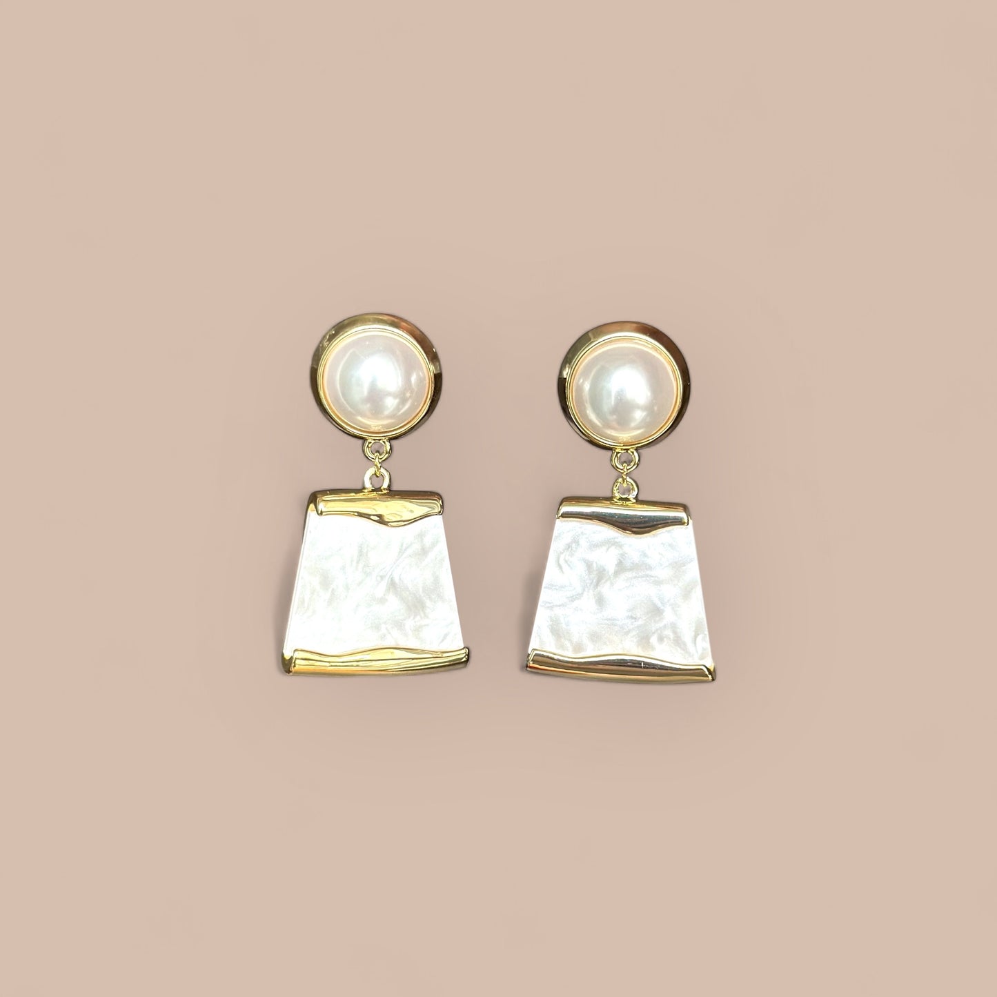 Mia 14K Rhodium Plated Dangle Earrings