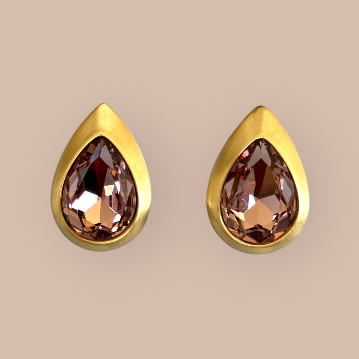 Aerra 14K Gold Plated Swarovski Earrings