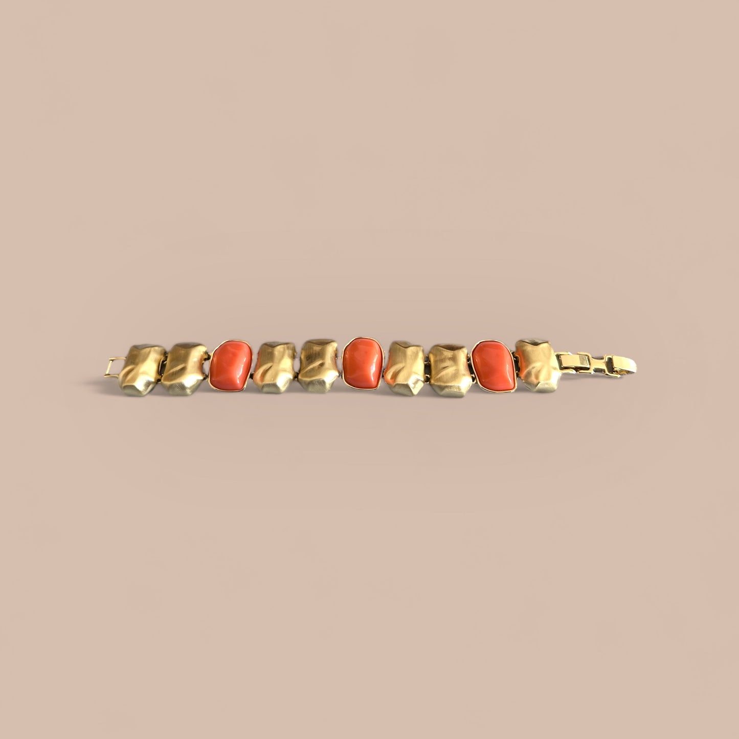 Fiona Orange Gold Color Plated Bracelet