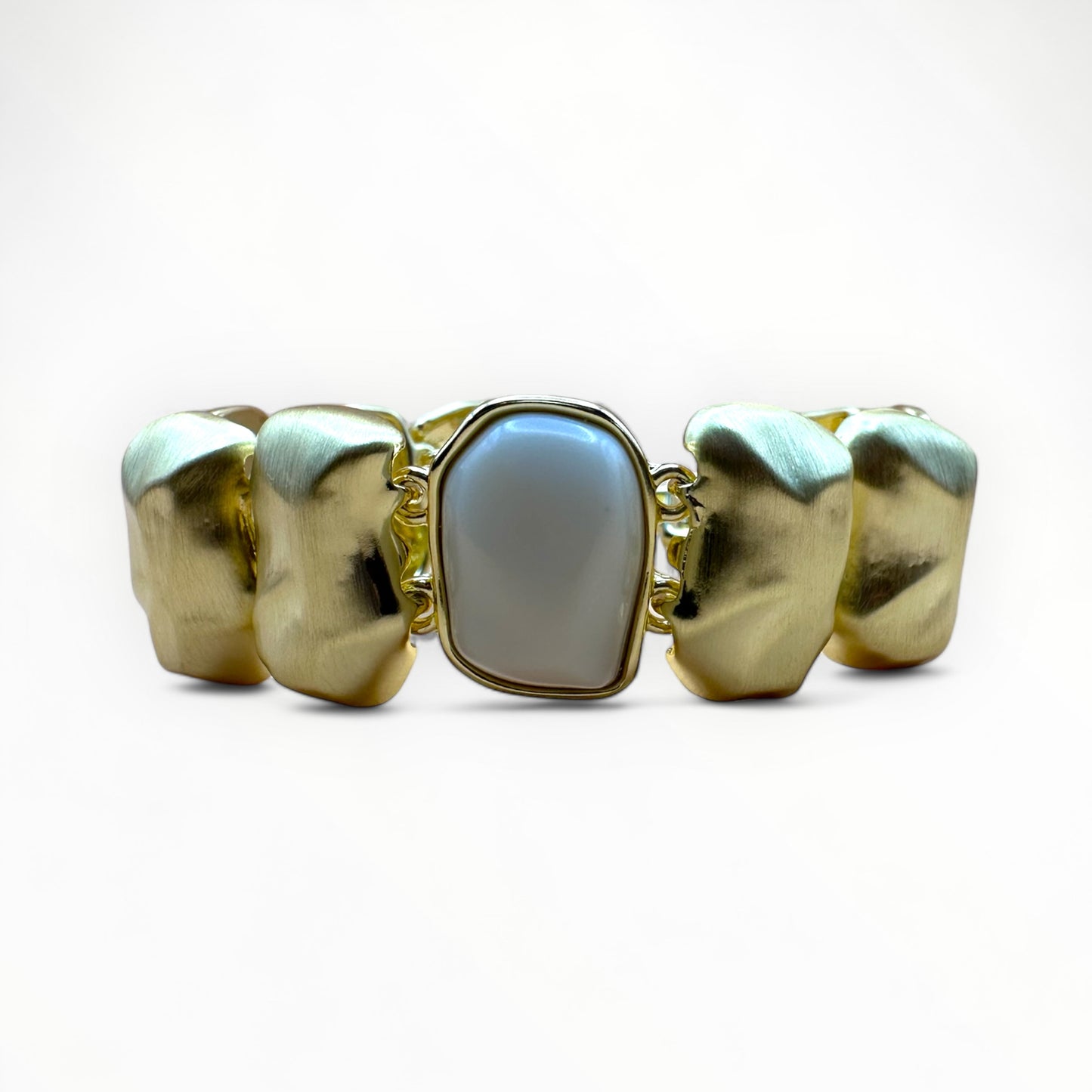 Fiona Cream Gold Color Plated Bracelet