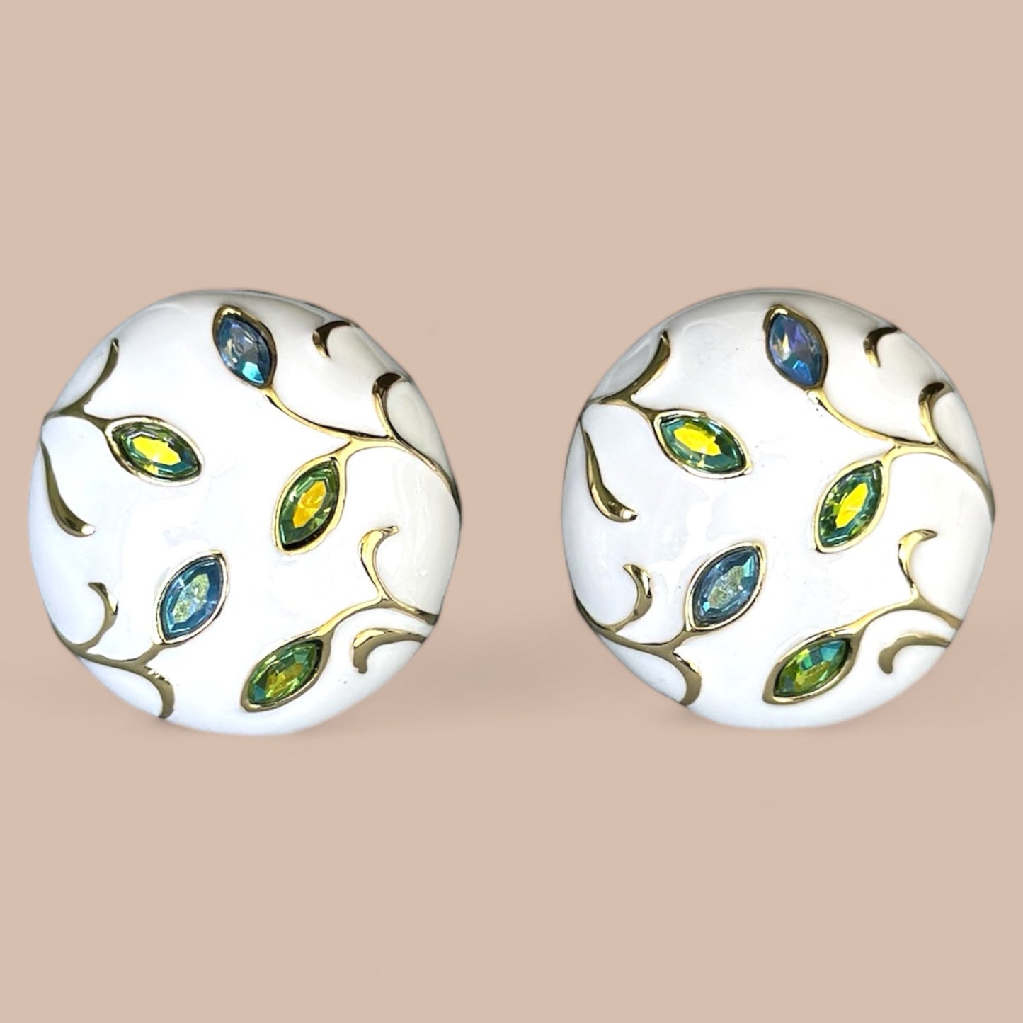 Gemini Gold Color Plated Dangle Earrings