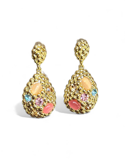 Bianna 14K Rengi Rodyum Kaplama Küpe