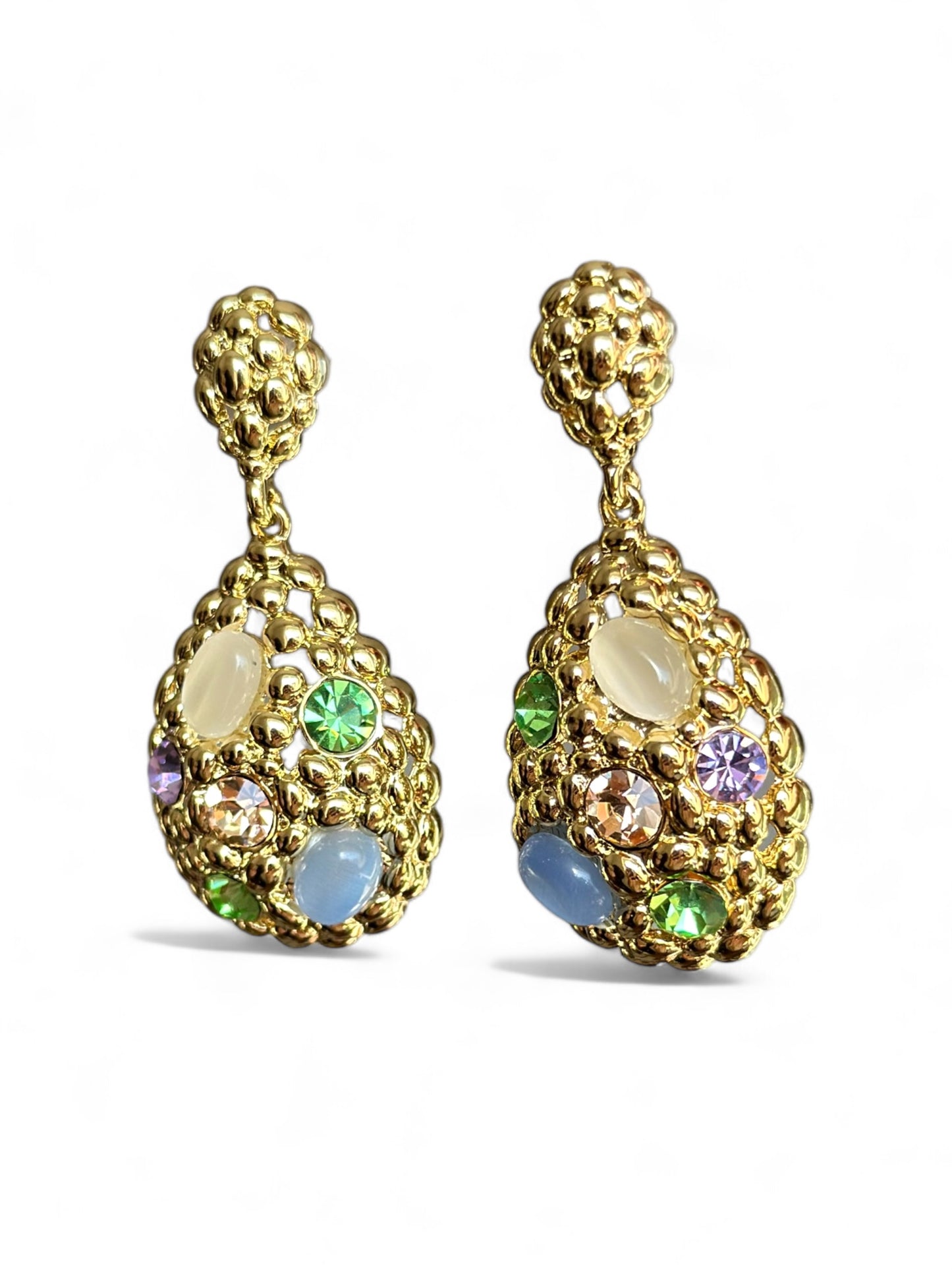 Bianna Blue 14K Color Rhodium Plated Earrings