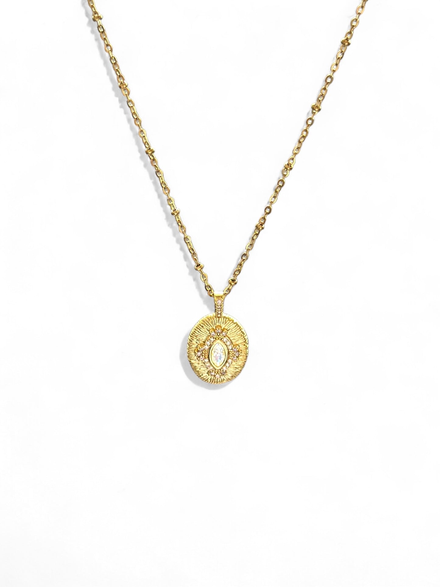 Nostalgic Grace Steel Necklace