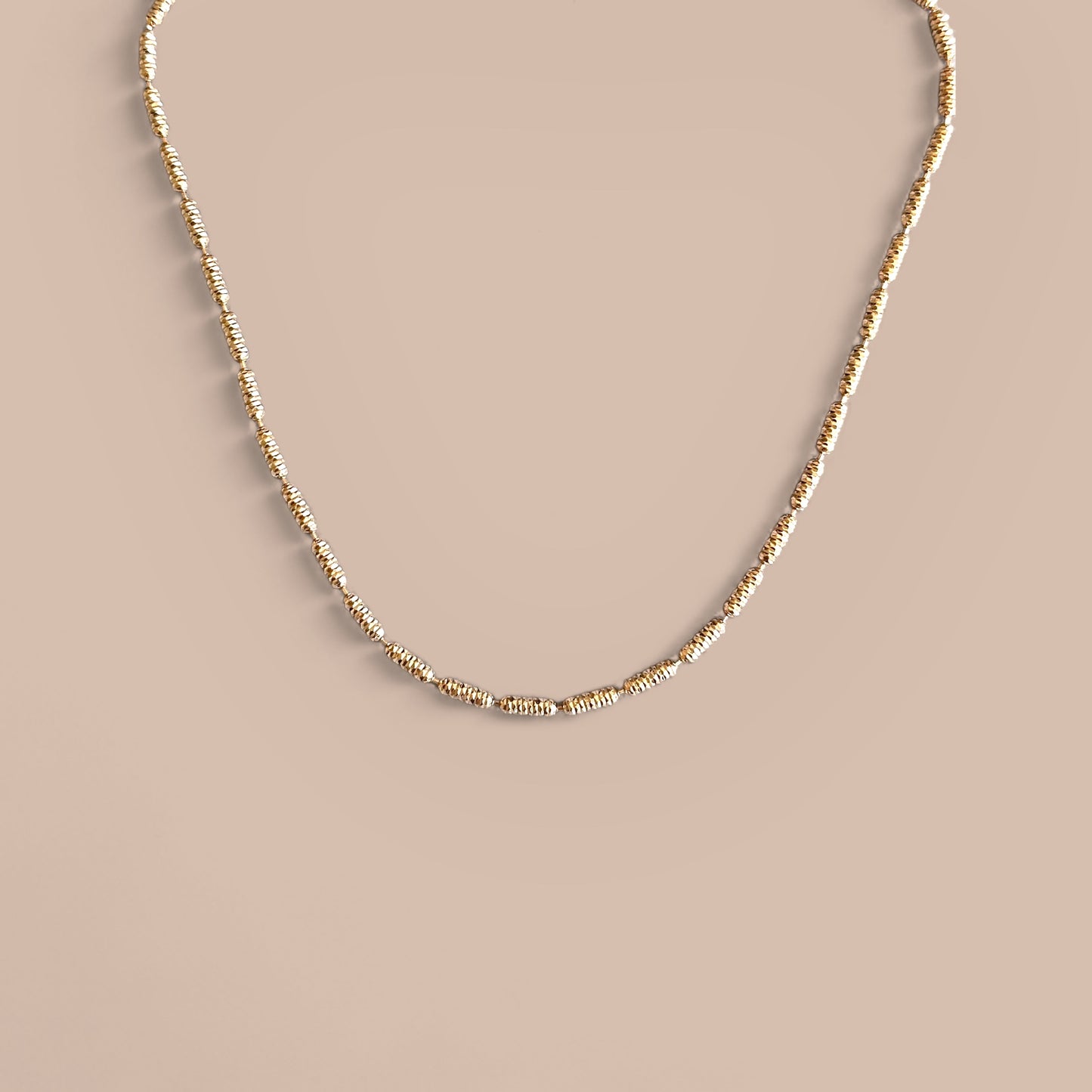 Gilded Sands Rose Color Plated Necklace