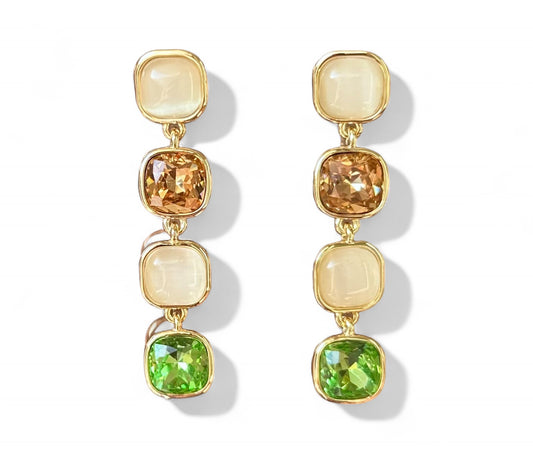 Benna 14K Rhodium Plated Earrings