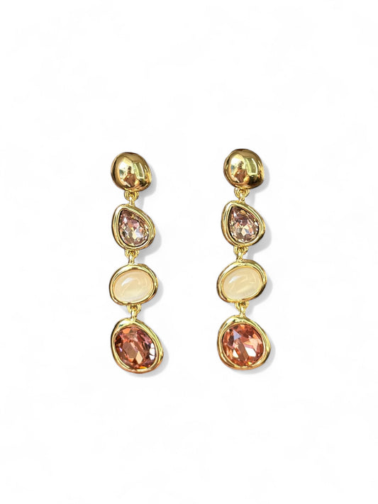 Essena 14K Rhodium Plated Dangle Earrings