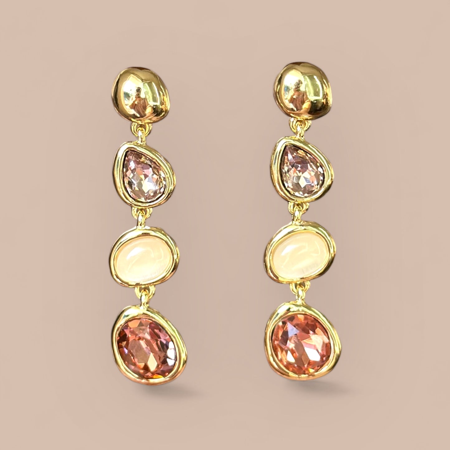 Essena 14K Rhodium Plated Dangle Earrings