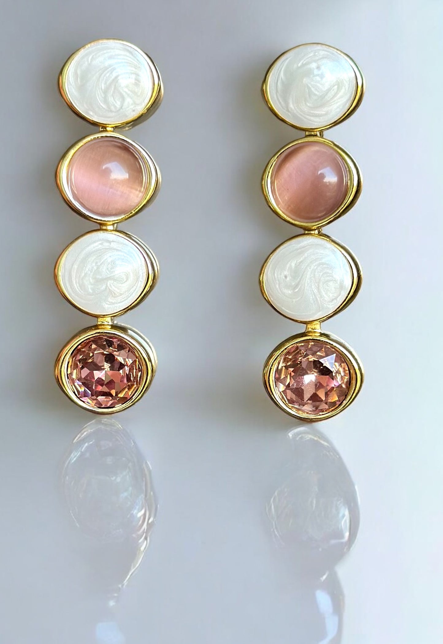 Mara 14K Rhodium Plated Earrings