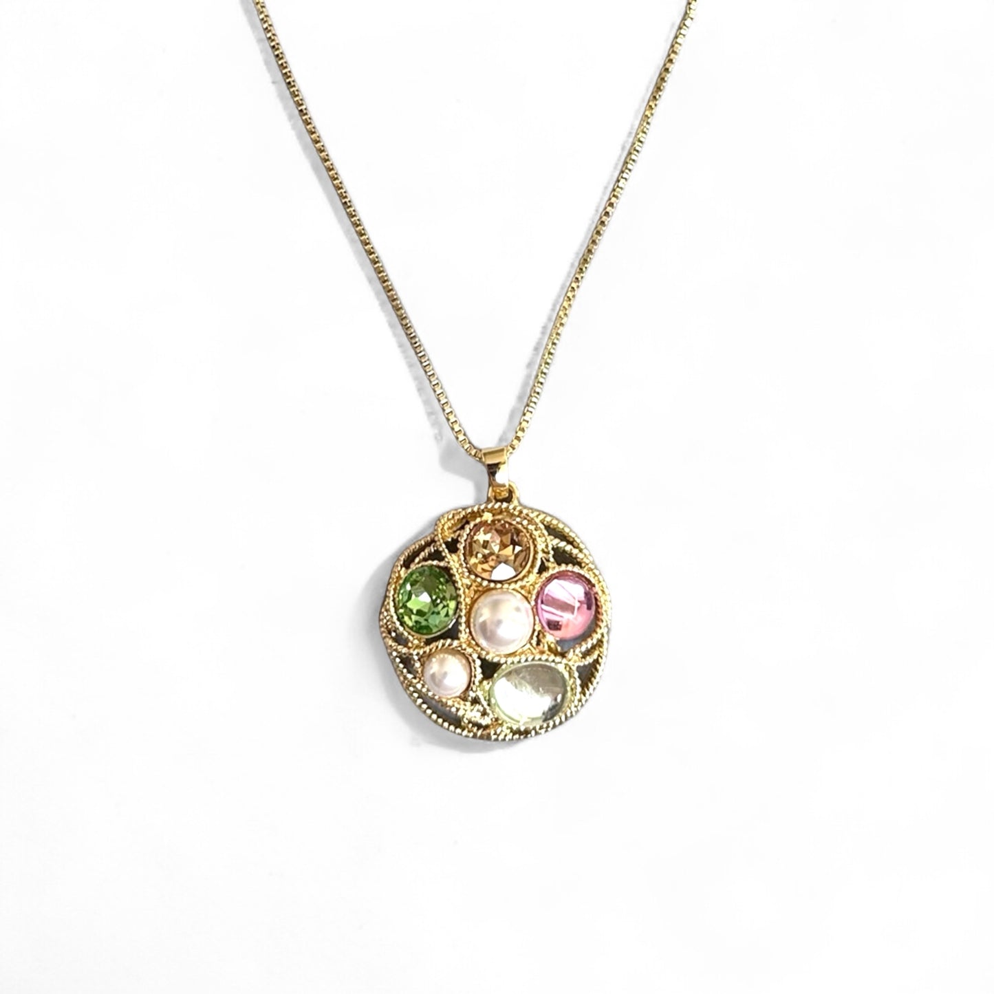 Benica 14K Rhodium Plated Necklace