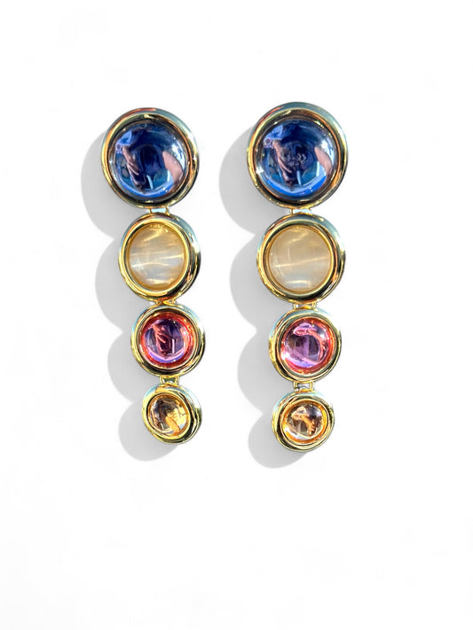 Abrama 14K Rhodium Plated Earrings